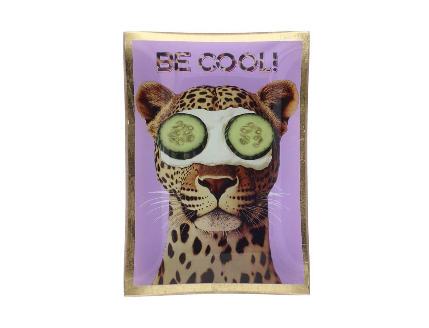 LOVE PLATES Glasteller M, Be cool - Lila