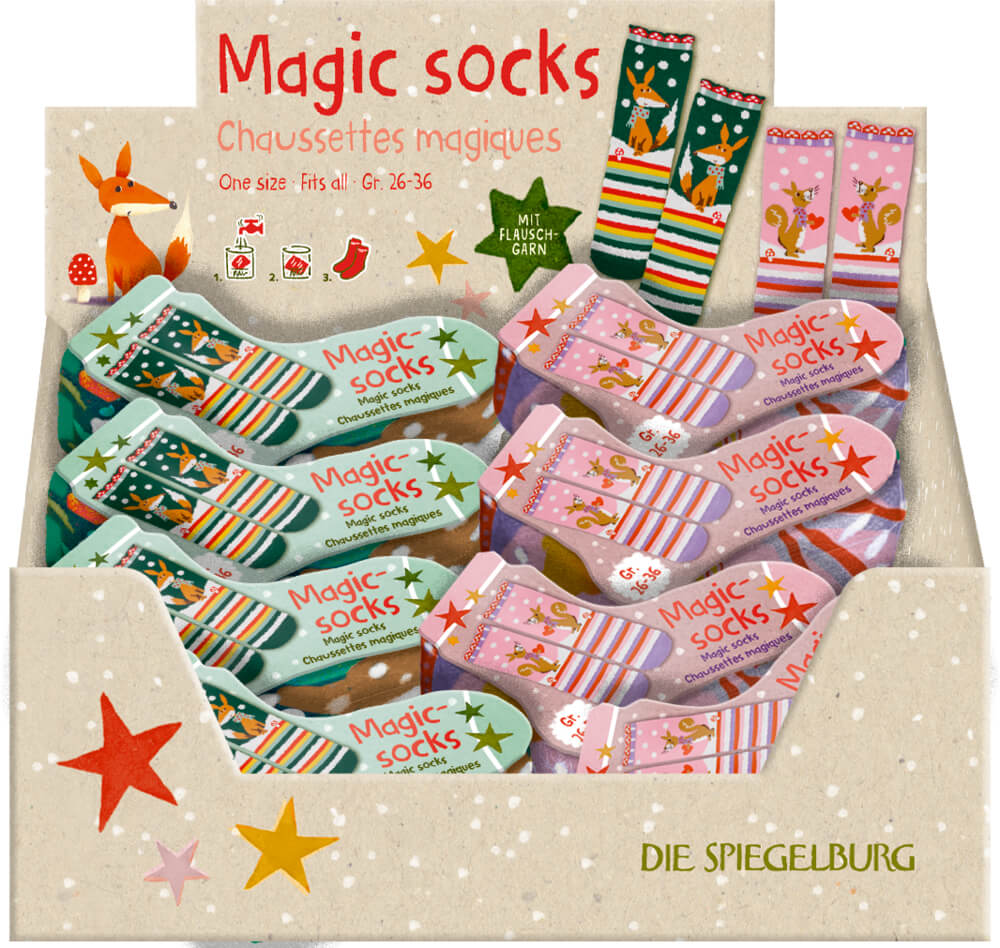 4029753222244_TA Magic Socks (one size) - Winterzauber im Weihnachtswald (einzeln)