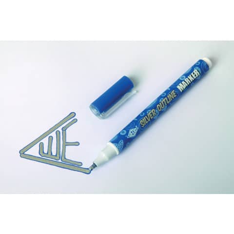 Kreativmarker 6ST WEDO  Silver+Outline