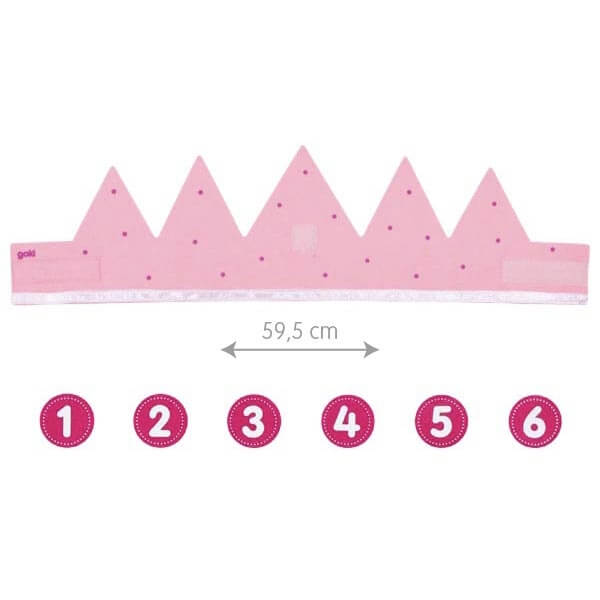 Geburtstagskrone rosa