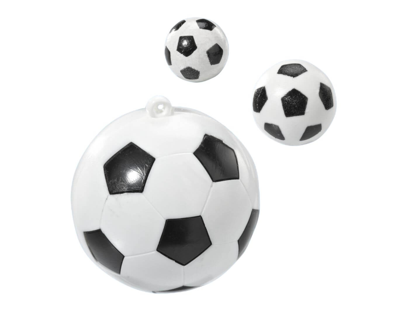 Miniatur Fussball, 4 Stück - Wichtel- und Puppenstube