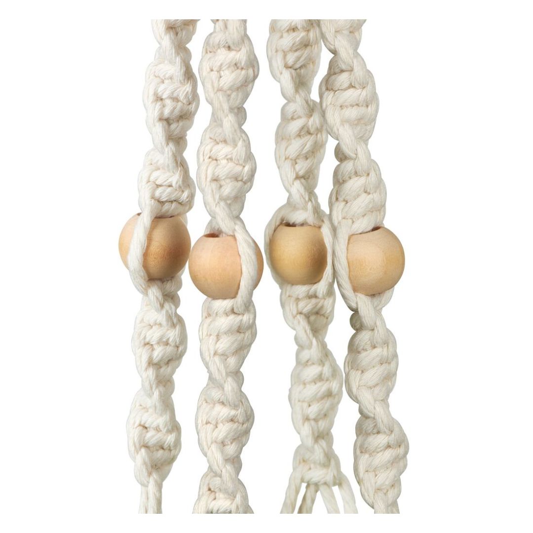 Makramee Blumenampel Blatt&Blüte