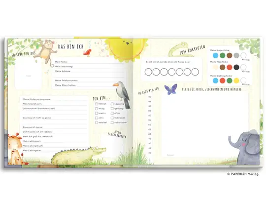 Freundebuch Kindergartenfreunde - SAFARI