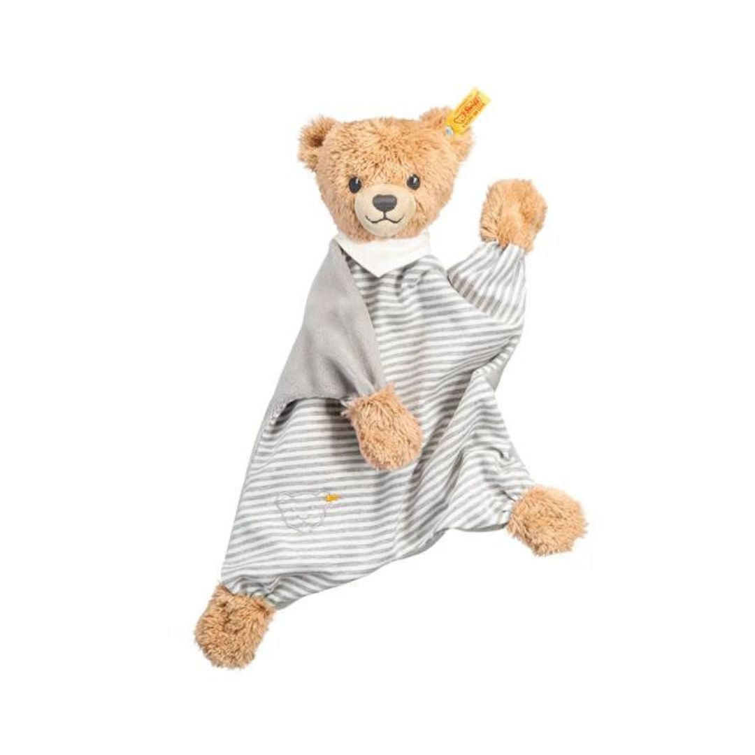 Schlaf-gut-Bär Schmusetuch grau