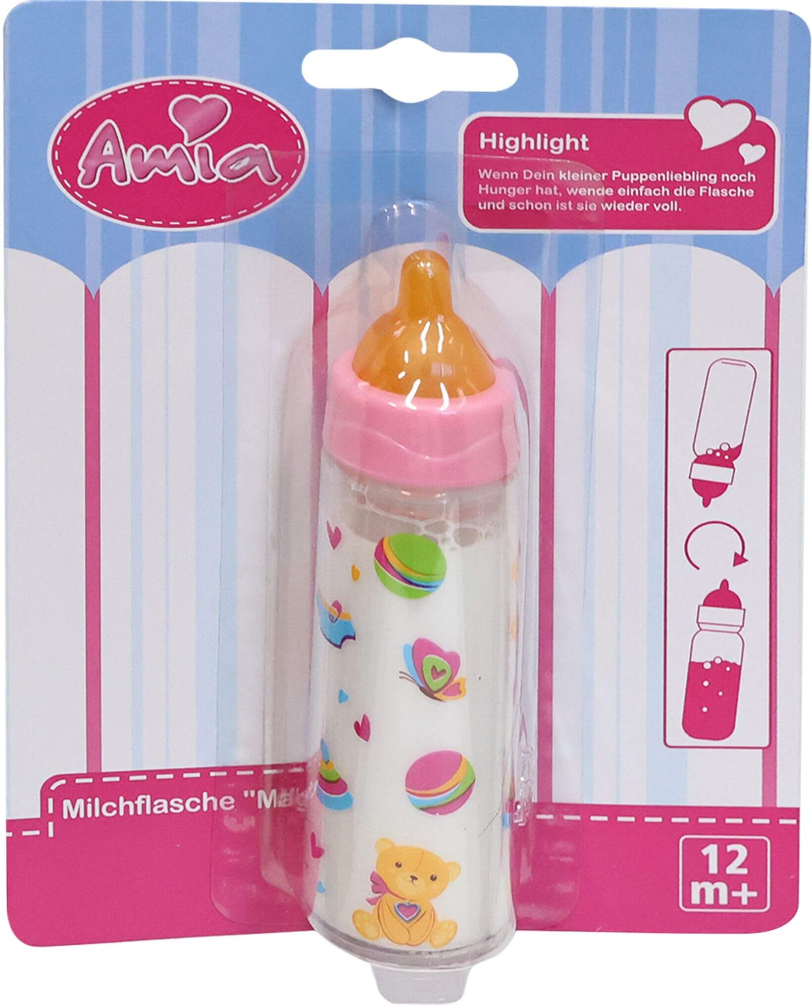 Puppe Amia Milchflasche Magic