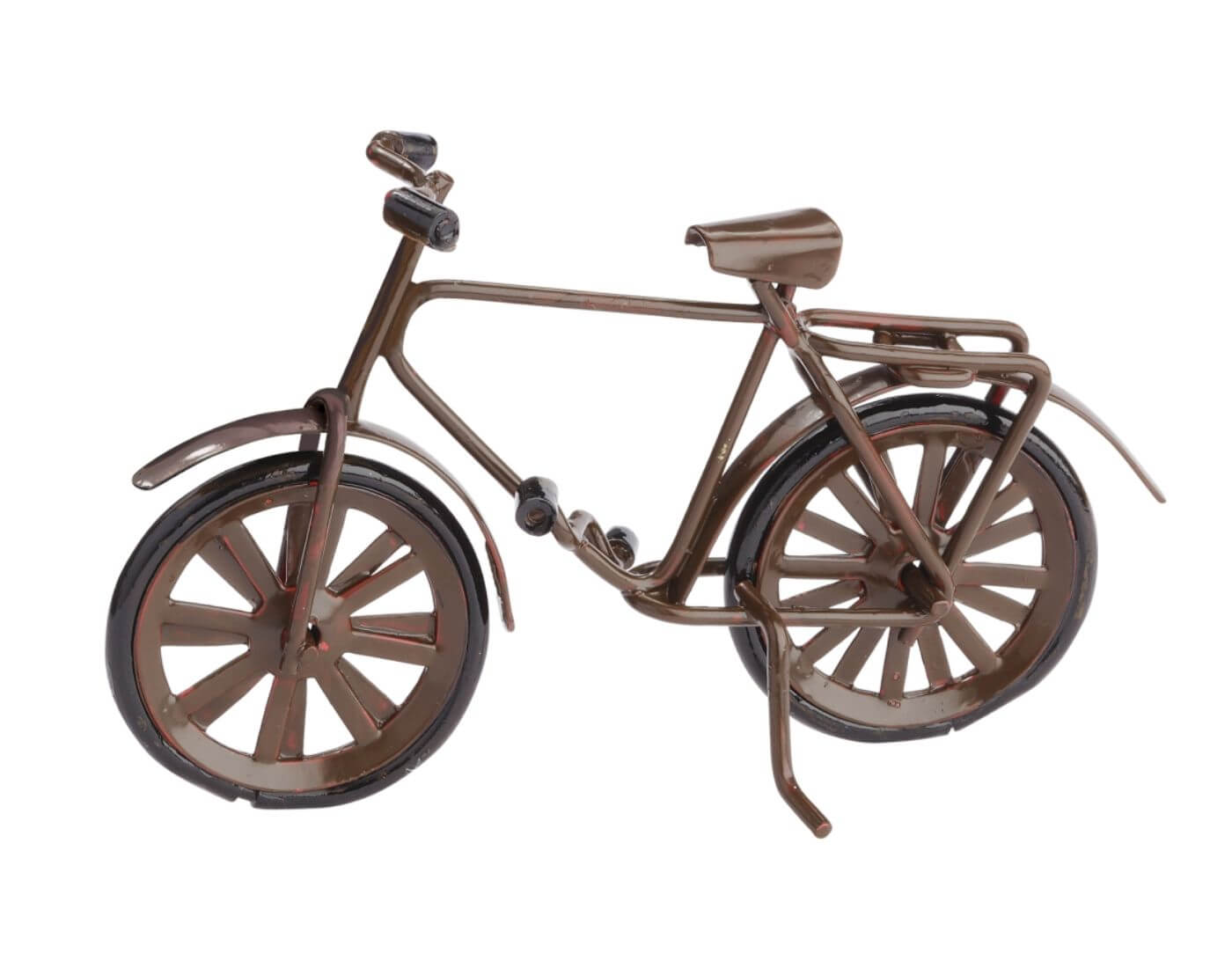 Miniatur Fahrrad, braun - Wichtel- und Puppenstube