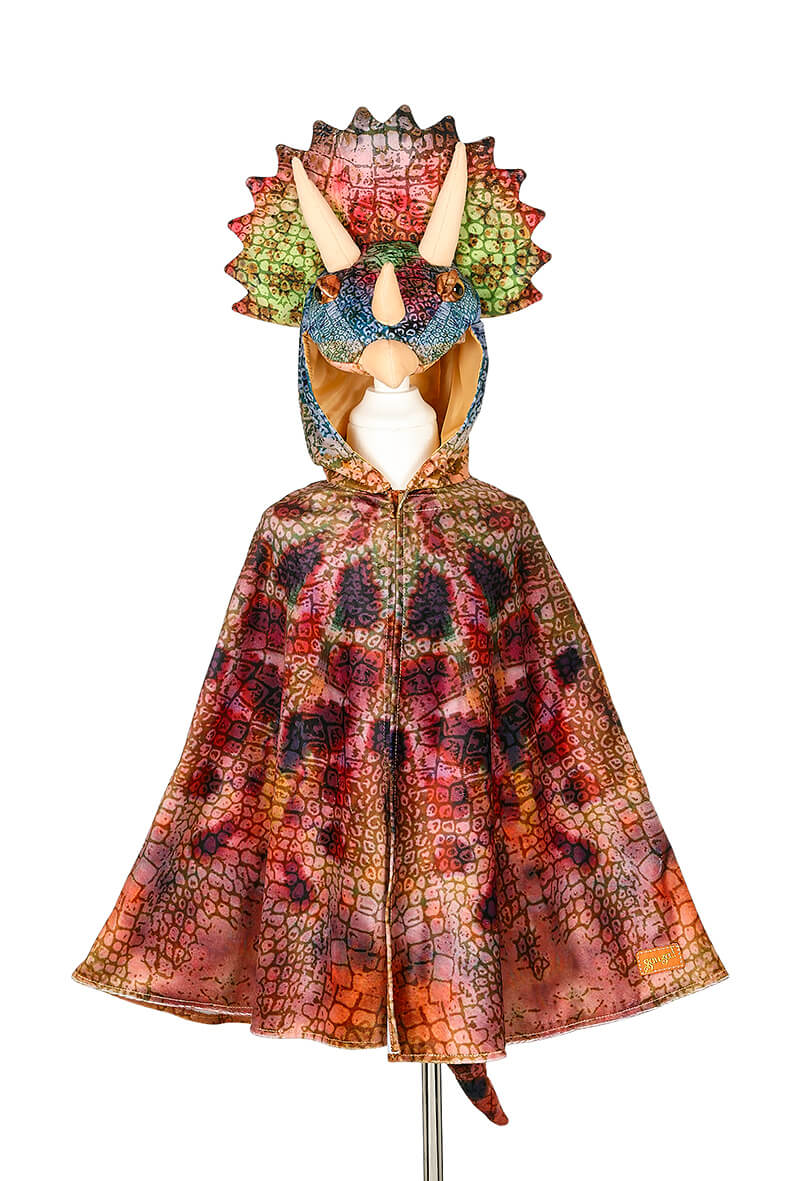Triceratops Cape/Umhang - 4-7 Jahre, 104-122 cm