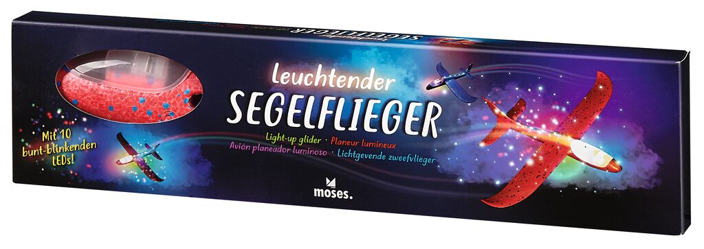 Leuchtender Segelflieger mit LEDs (versch. Farben)