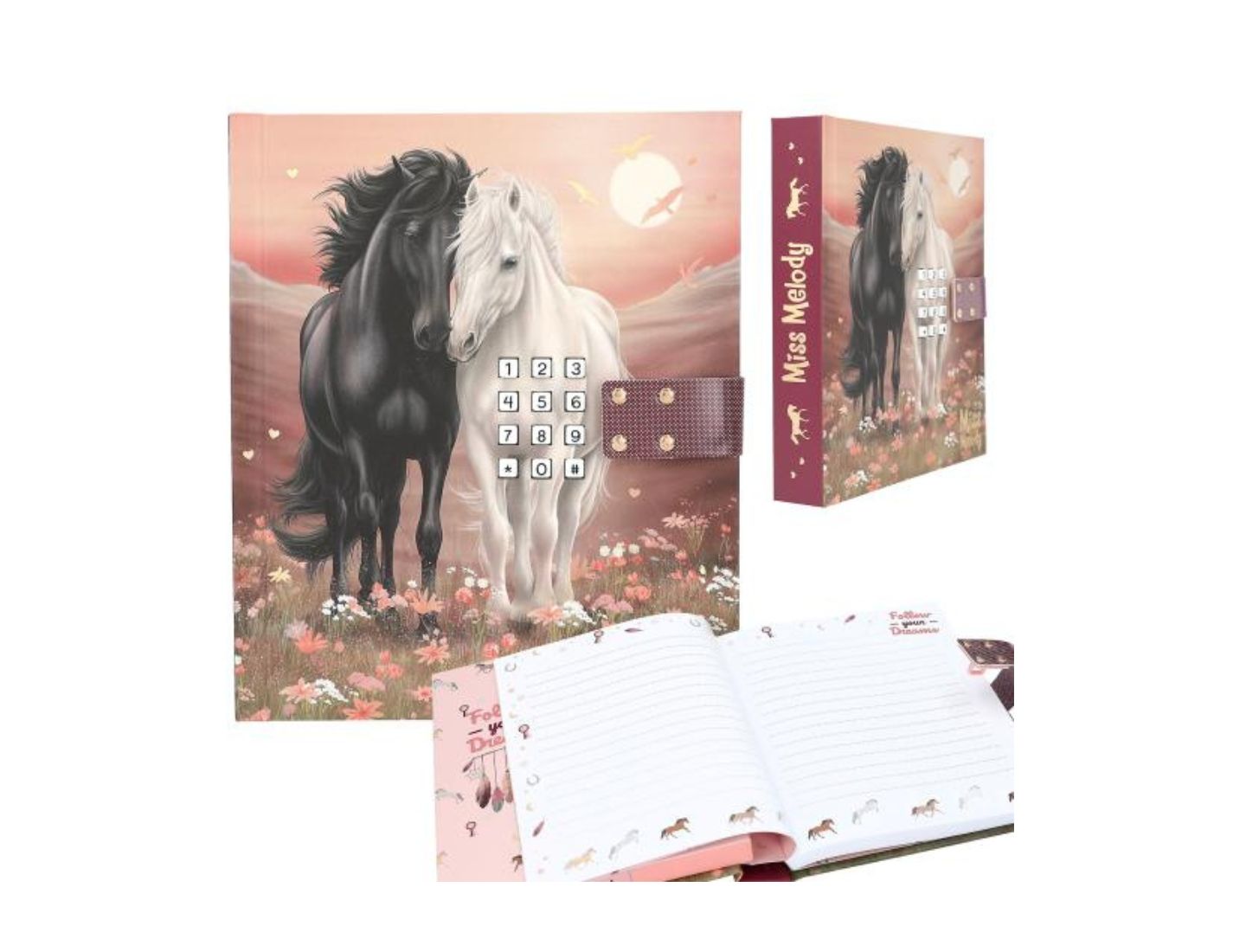 Miss Melody Tagebuch mit Code und Sound, Motiv 1