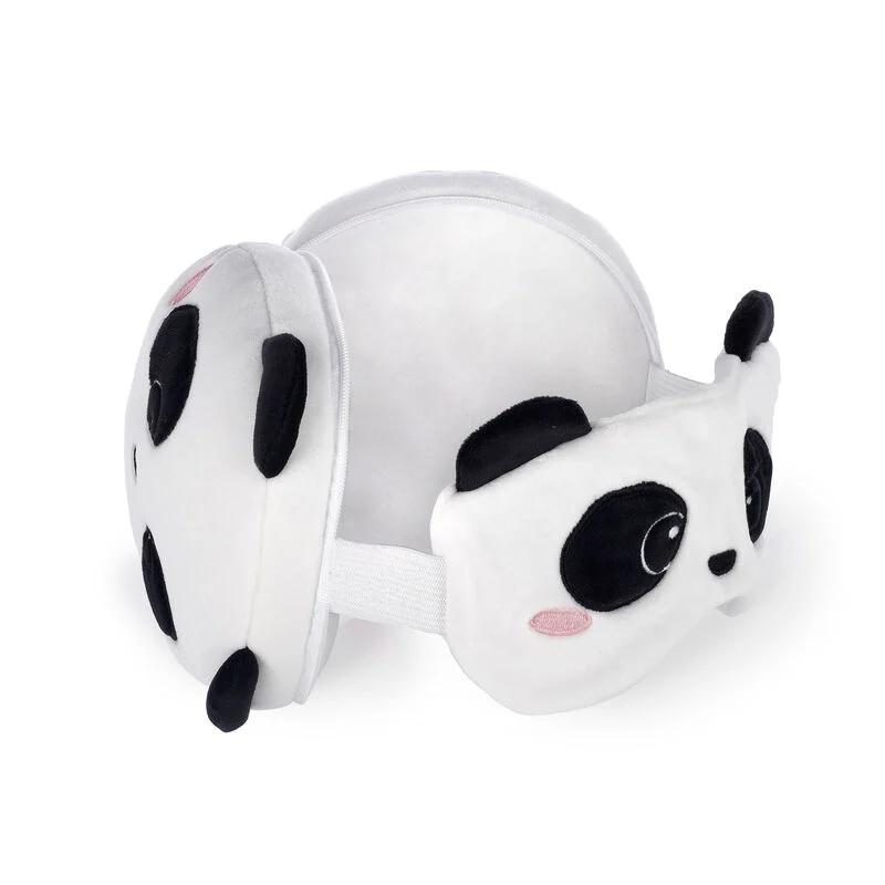 CTP0004_3 Reisekissen mit Schlafmaske - Panda