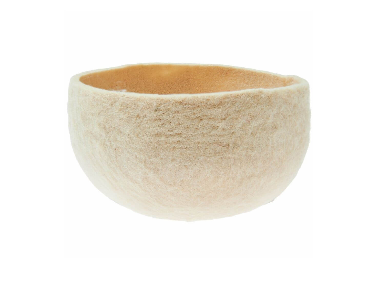 Filz-Körbchen rund Gelb