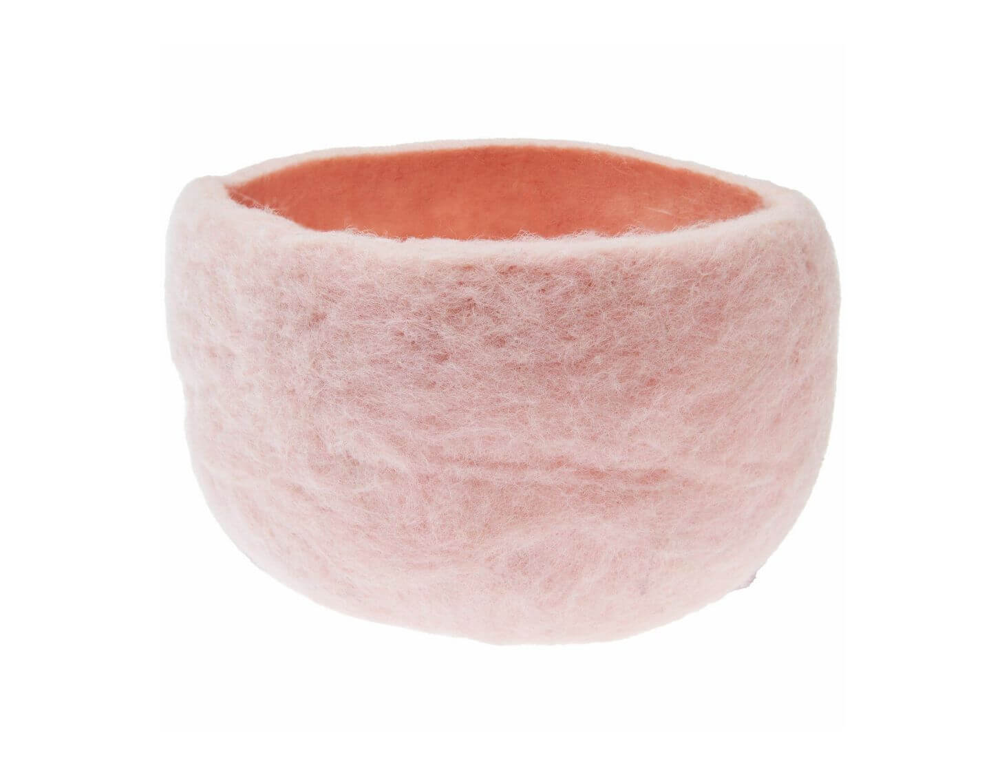 Filz-Körbchen rund Rosa