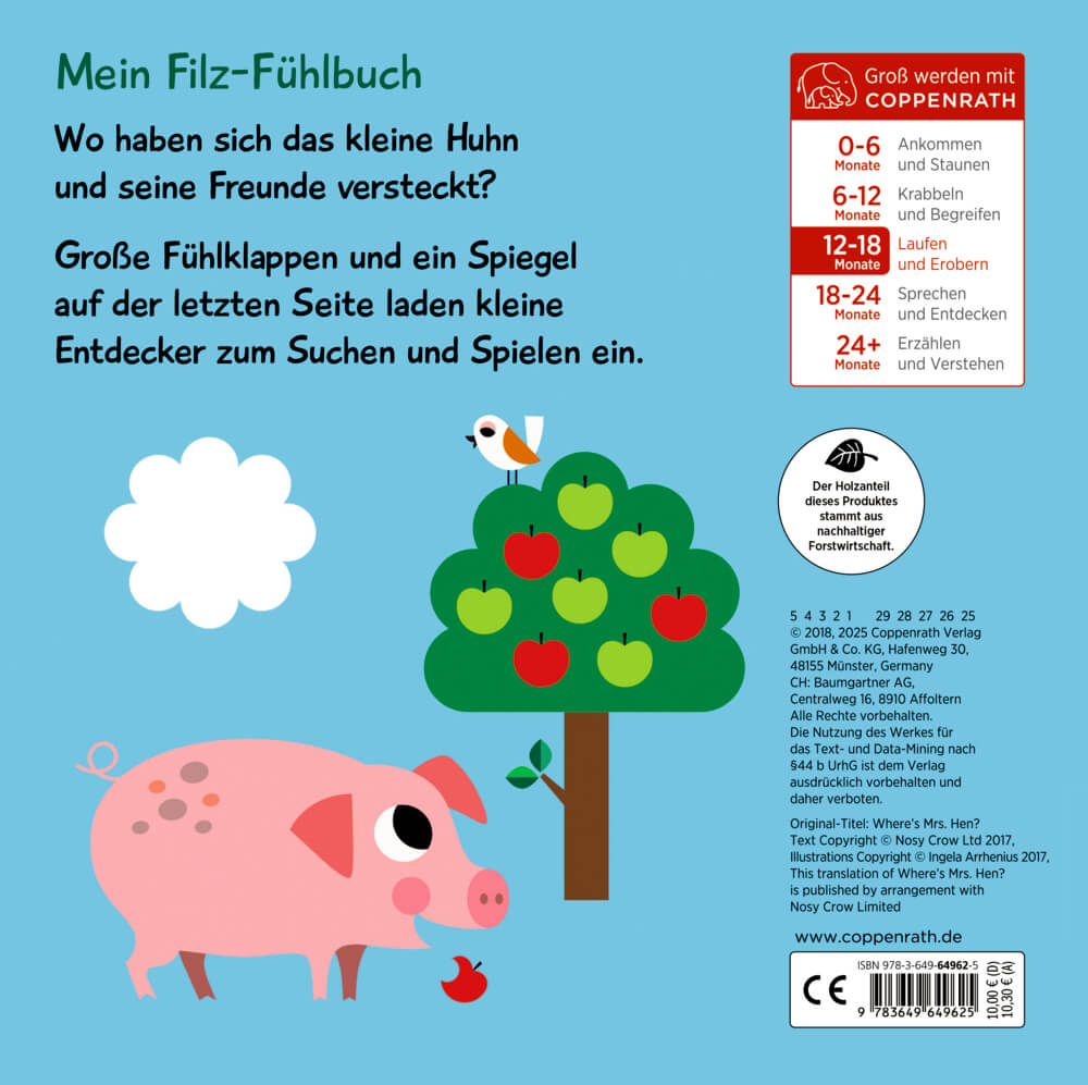 9783649649625_BC-1 Mein Filz-Fühlbuch: Kuckuck, kleines Huhn! (Fühlen&begreifen)