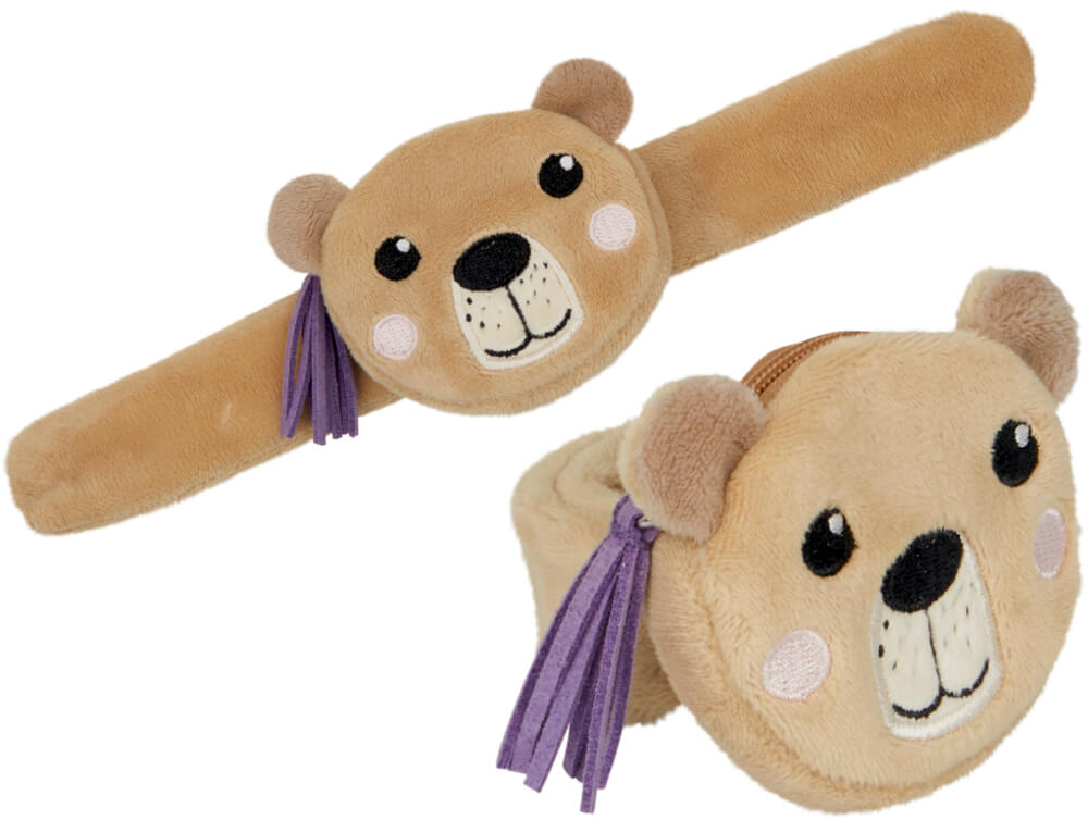 Schnapparmband mit Fach - Wintertiere im Weihnachtswald (einzeln) Schnapparmband mit Fach - Wintertiere im Weihnachtswald (einzeln)