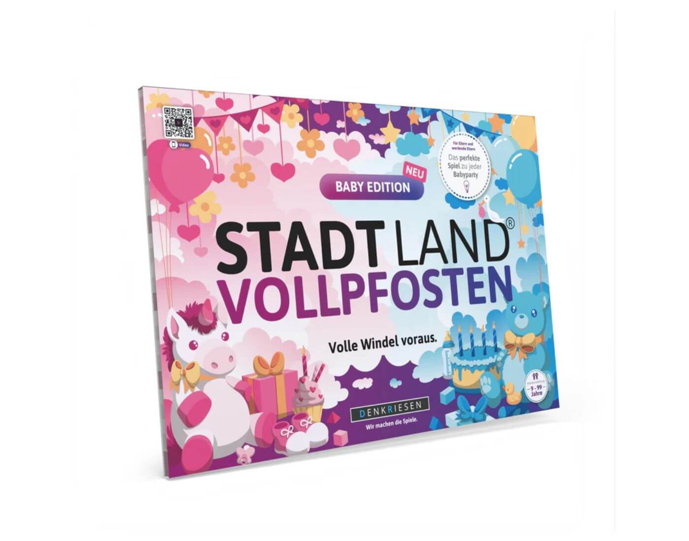 Stadt Land Vollpfosten® Baby Edition – Volle Windel voraus. | A4 Spielblock