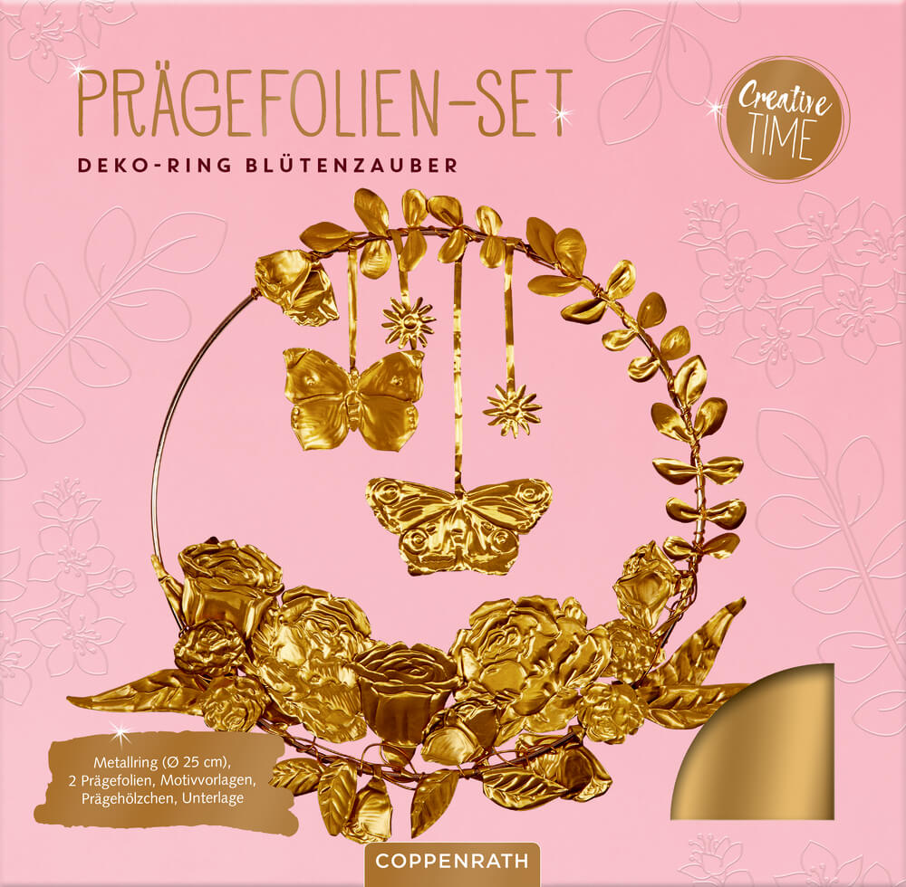 Prägefolien-Set: Deko-Ring Blütenzauber - Creative Time