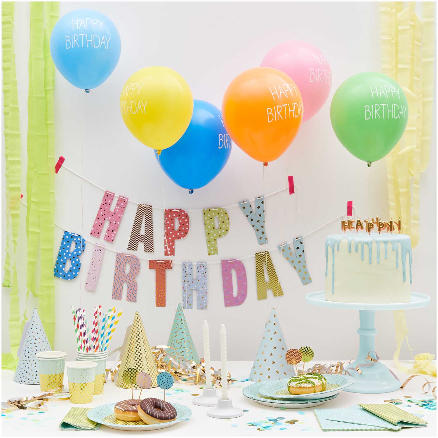 Luftballons Happy Birthday (12 Stück) - YEY! Let's Party