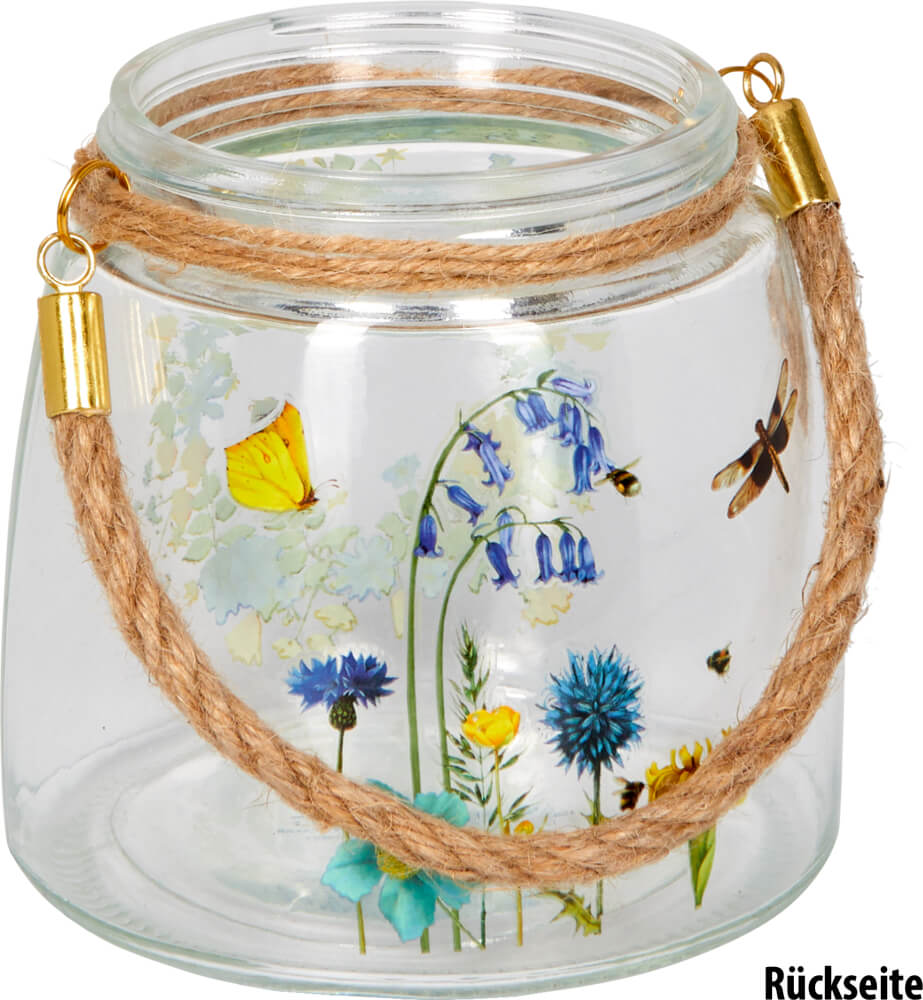 Glas-Windlicht Natur pur - M. Bastin