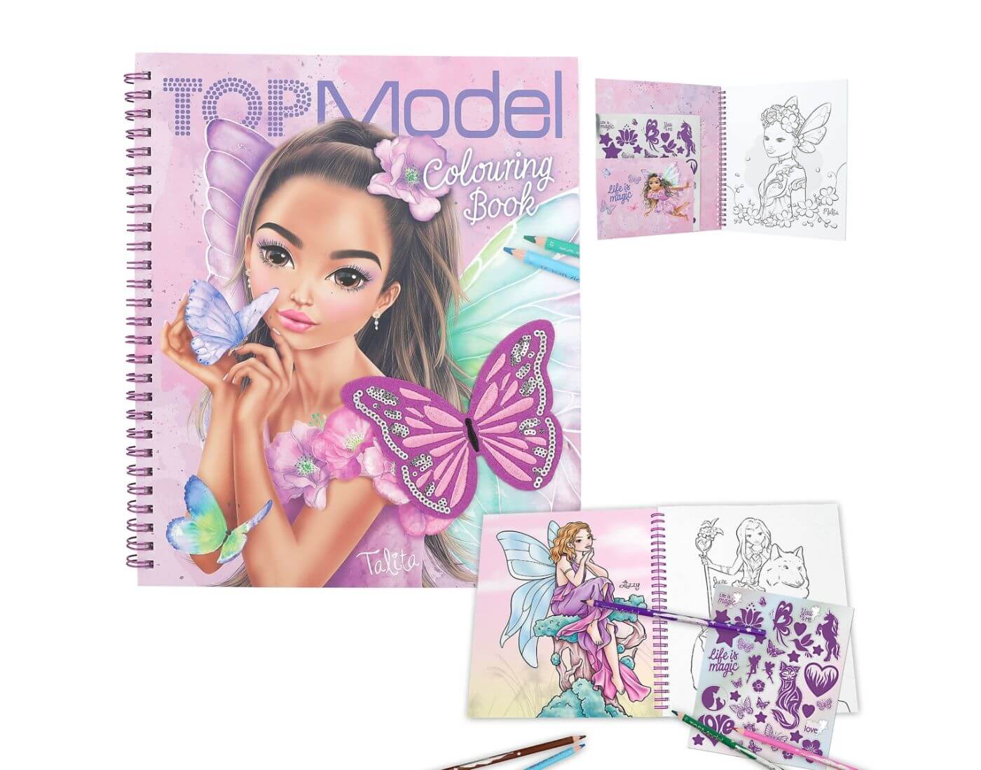 depesche-topmodel-pailletten-malbuch-1-1 TOPModel Malbuch mit Pailletten FAIRY LOVE