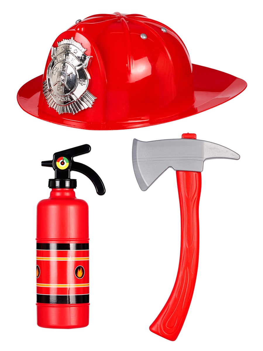 Feuerwehrmann, 4teiliges Set,  4-7 Jahre