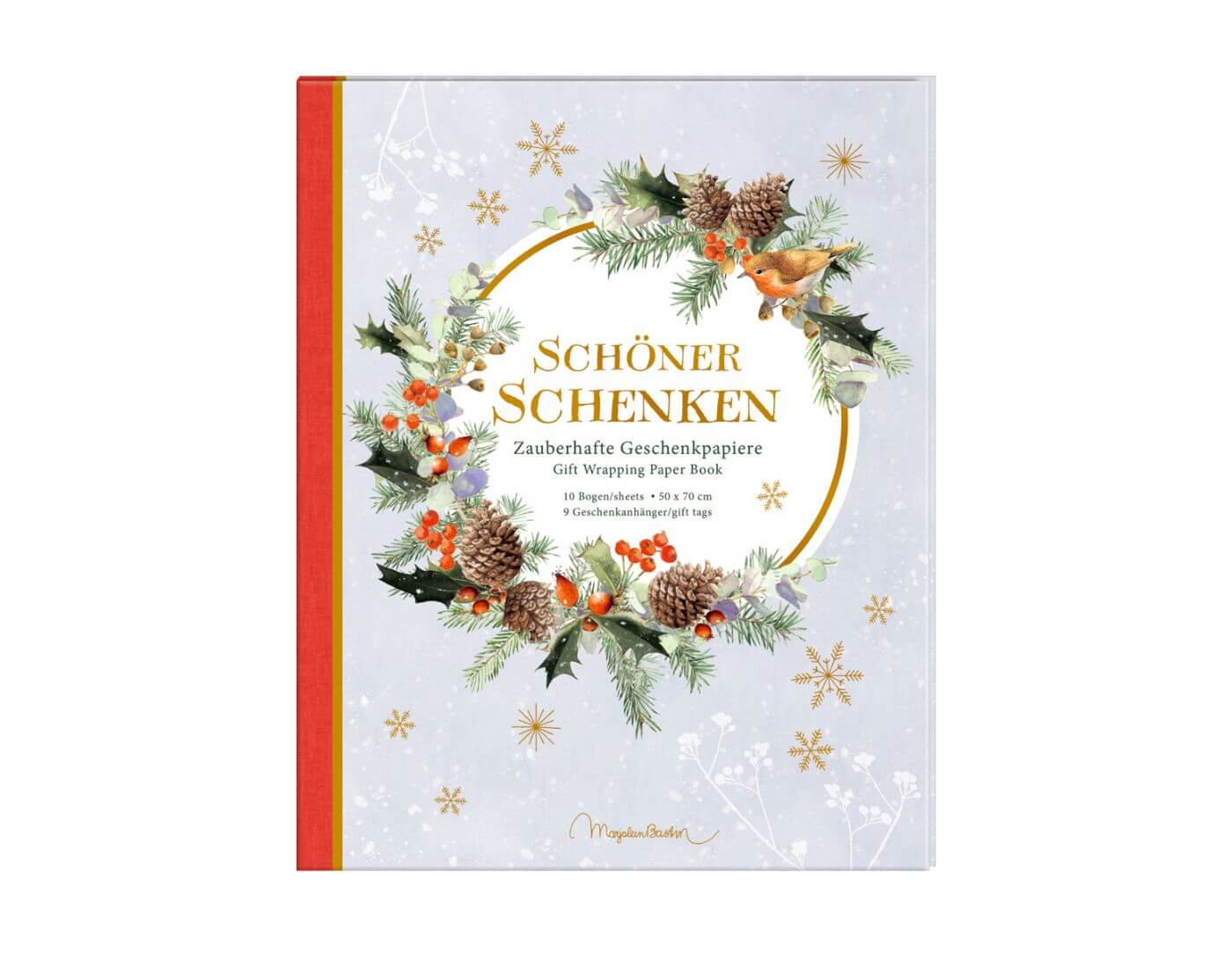 Geschenkpapier-Buch: Schöner schenken - Zauberhafter Winterwald (Bastin)