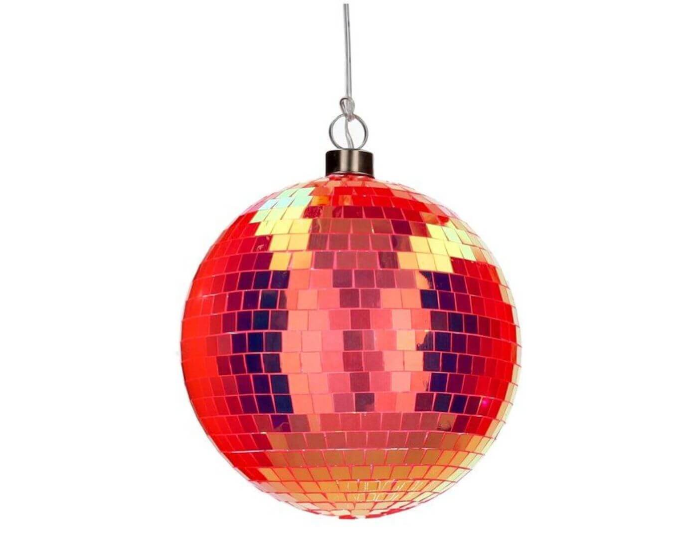 Disco, LED-Kugel, 15cm, neon orange 