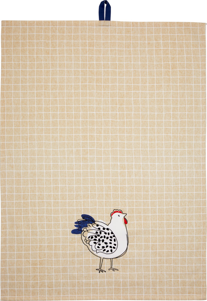 Geschirrtuch Huhn aus Baumwolle - LandLust