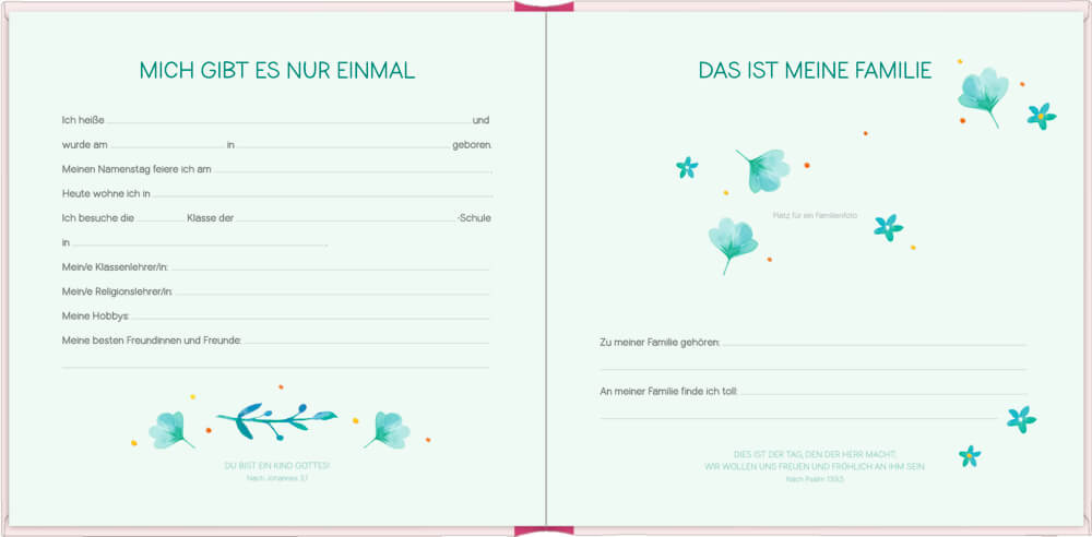 Eintragalbum - Meine Erstkommunion (rosé)