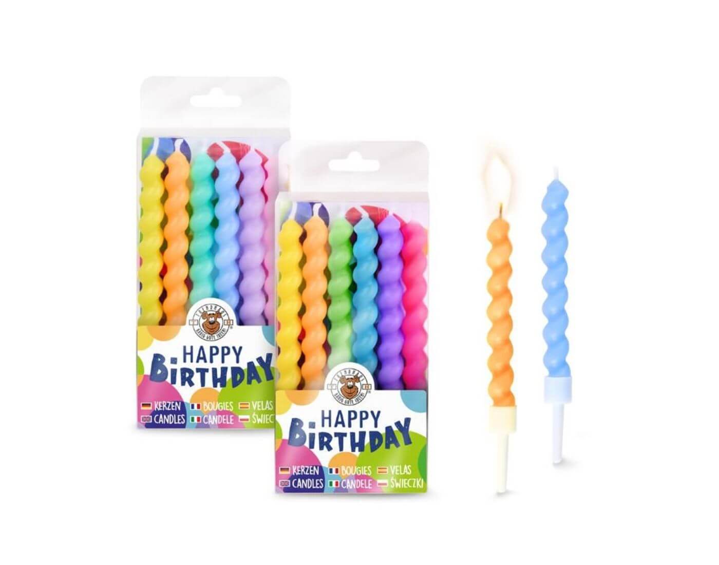 Spiral-Kerzen 6er-Set (in 2 Designs) Spiral-Kerzen 6er-Set (in 2 Designs)
