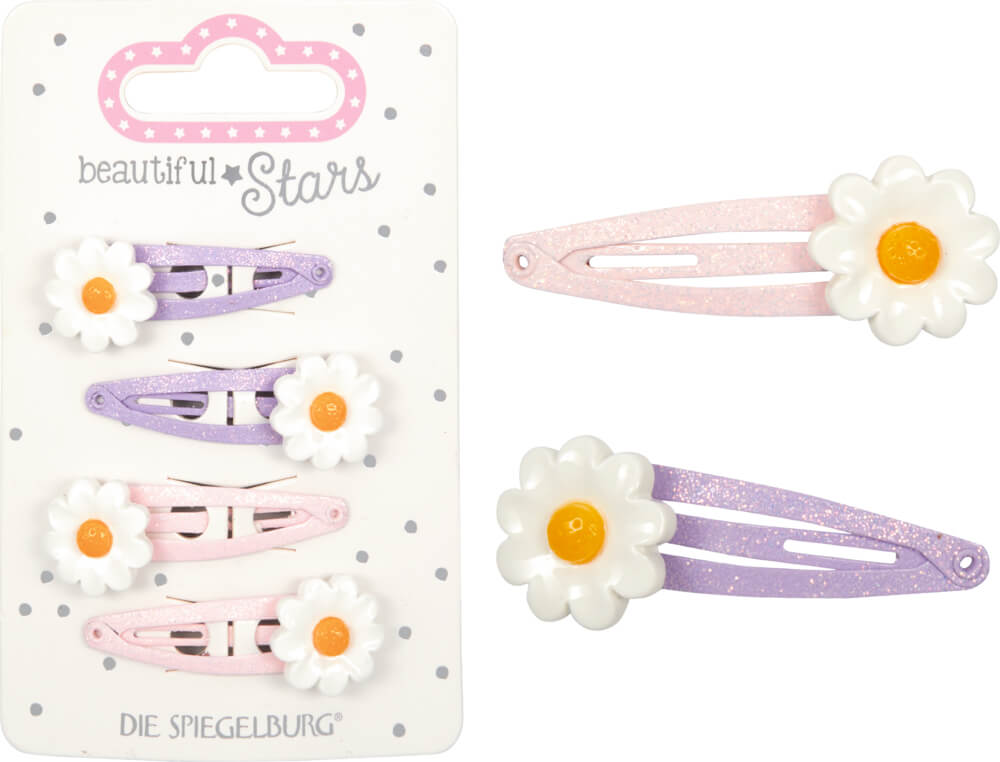 Haarclips Blümchen no.4 - beautiful Stars (einzeln)
