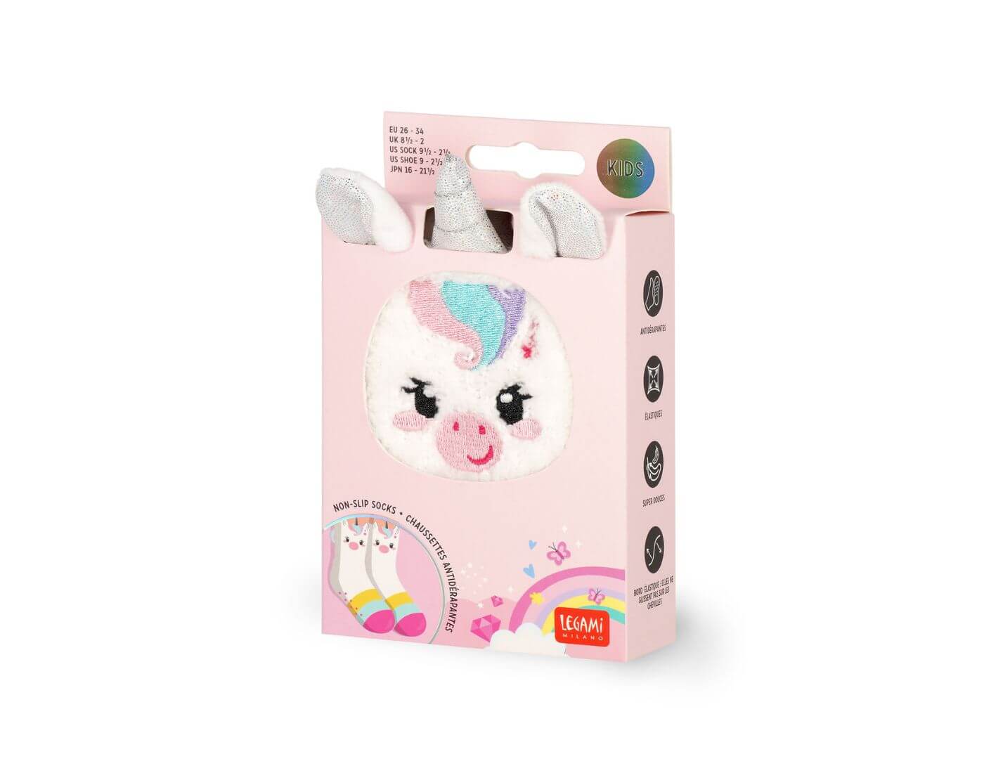 legami-antirutsch-unicorn-kids-2-1 Rutschfeste Socken - Einhorn - Größe 26-34
