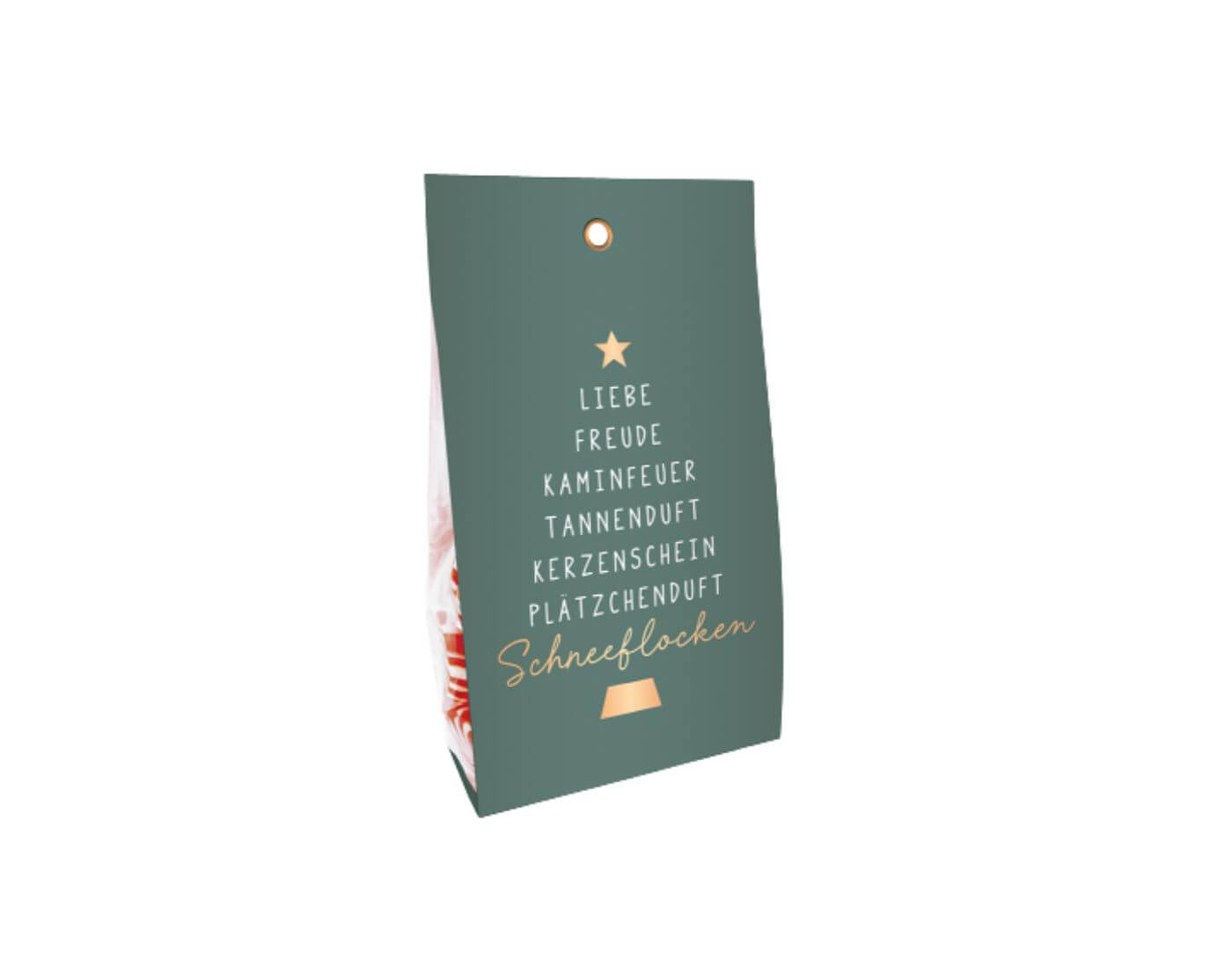 Glühwein-Bonbons 75g Weihnachten Tannenbaum (Begriffe) Goldveredelung