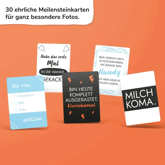 Ehrliche Meilensteine - BABY - Meilensteinkarten für die Zeit mit Baby