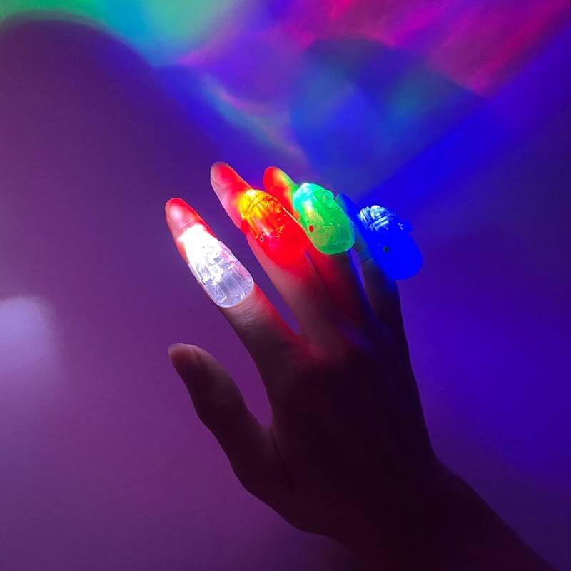 960702_d LAZERBOT FINGERLICHTER 4ER-SET