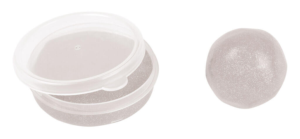 Glitzernde Springknete versch. Farben (einzeln)