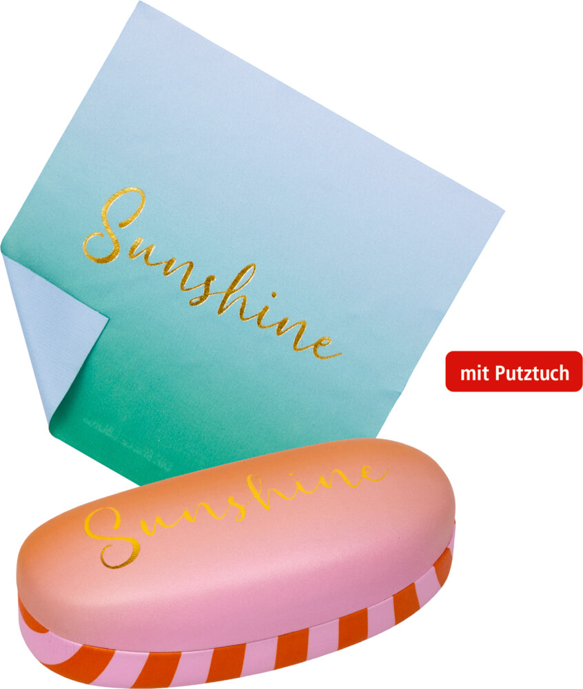 Brillenetui mit Putztuch Sunshine - I love my Paradise