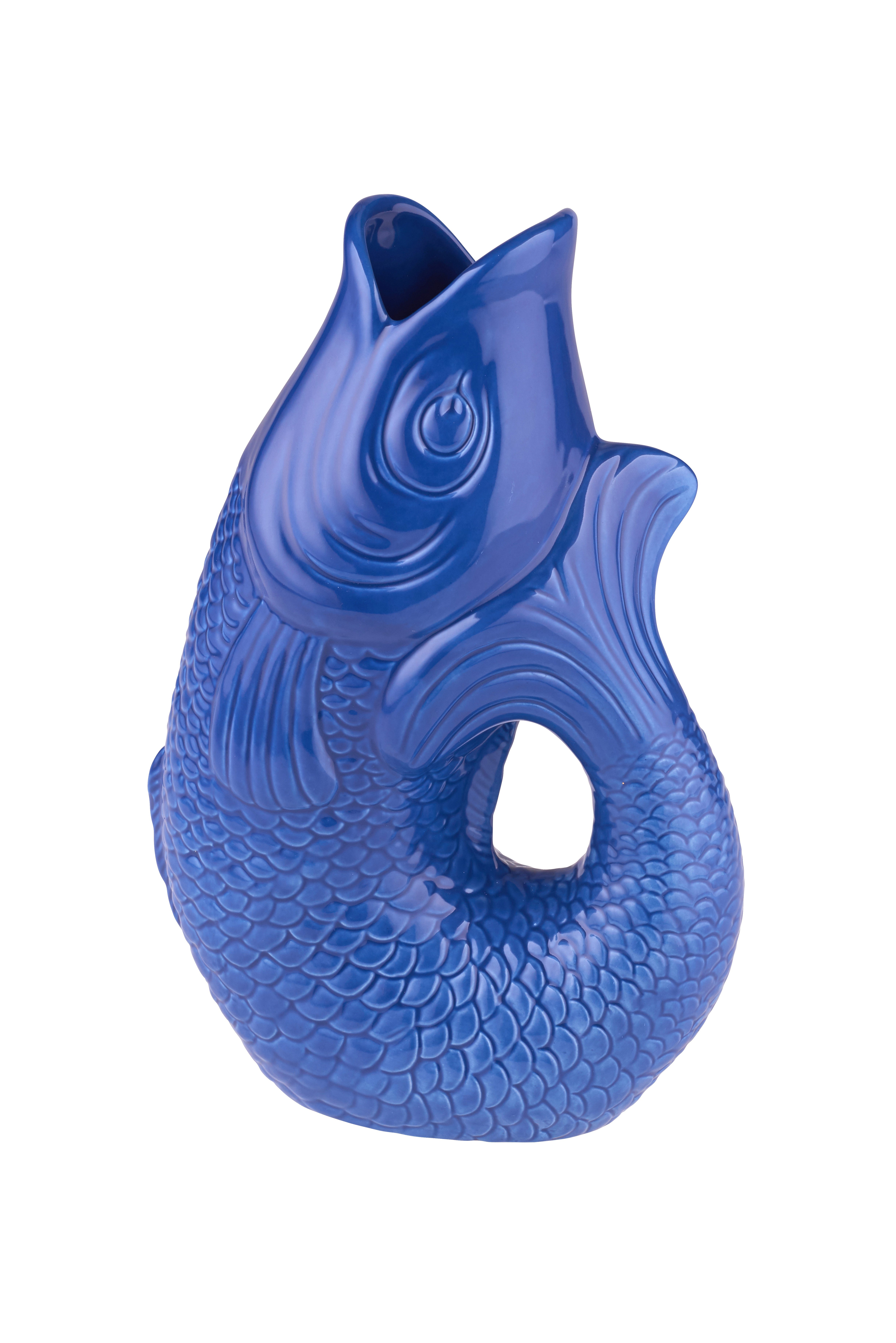 Monsieur Carafon, Fisch, Vase, Karaffe, S, azure, 1,2 Liter