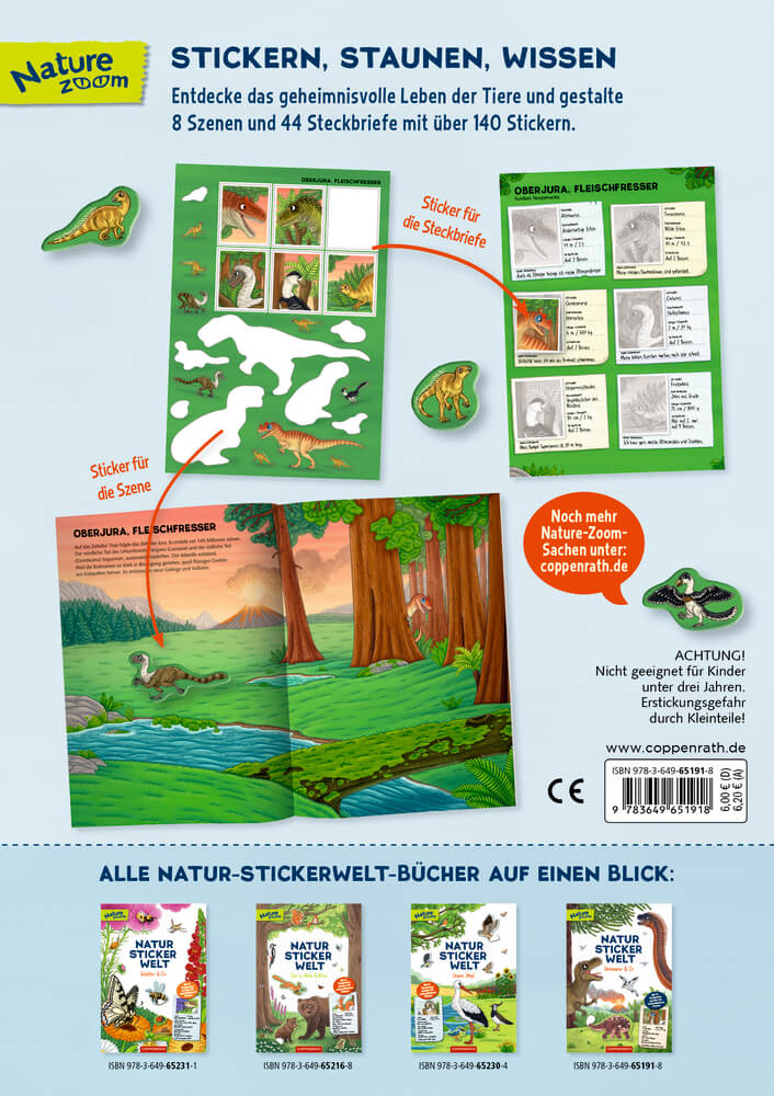 Natur-Stickerwelt: Dinosaurier und Co. - Nature Zoom