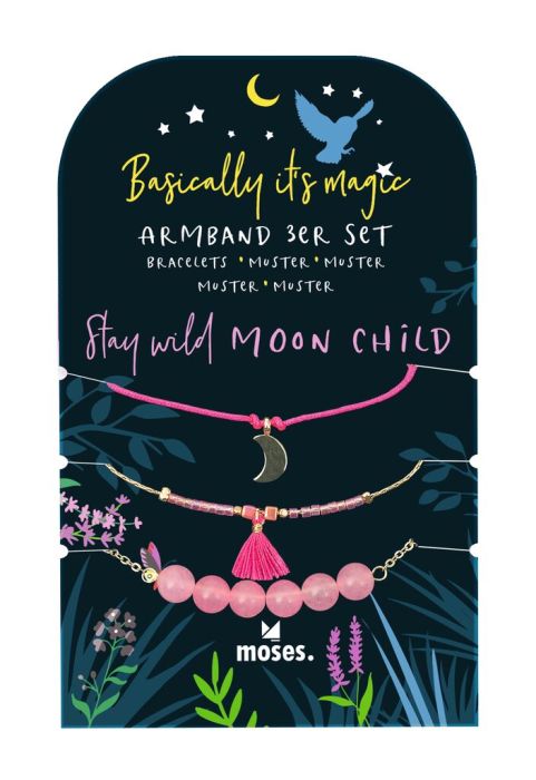 magic-moses-armband-pink-1 Basically it's magic Armbänder 3er Set Pink