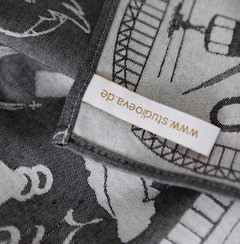 Citytowel / Geschirrhandtuch Kölsche Liebe - anthrazit