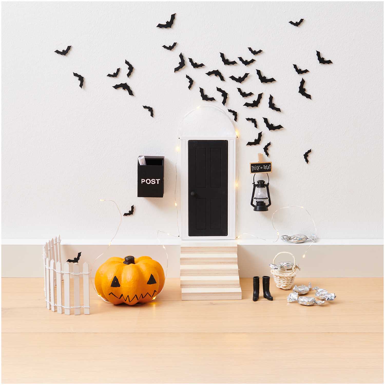 500347_AW_1 Miniatur Treppe 10x7x12,9cm 5teilig - Wichtel- und Puppenhaus