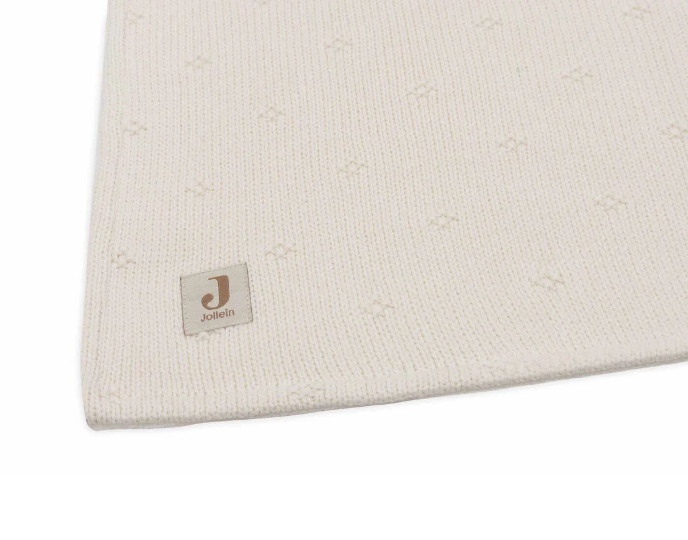Decke Wiege 75x100cm Cosy Knit - Ivory/Velvet