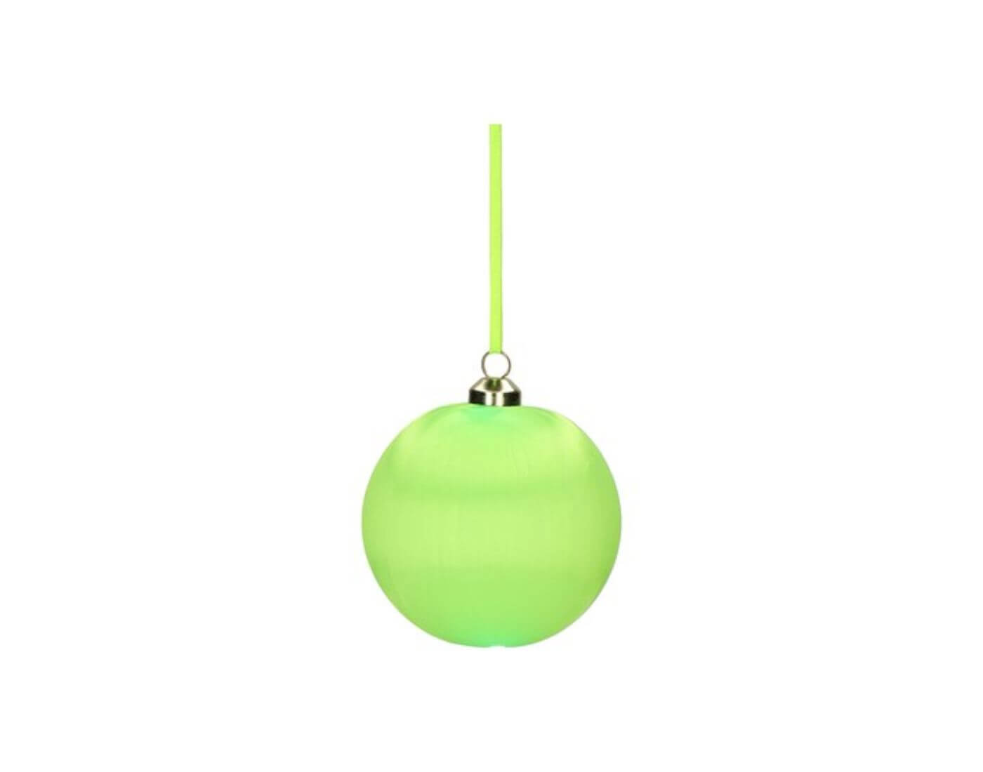 Chinois, Weihnachtskugel, 8cm, neon grün