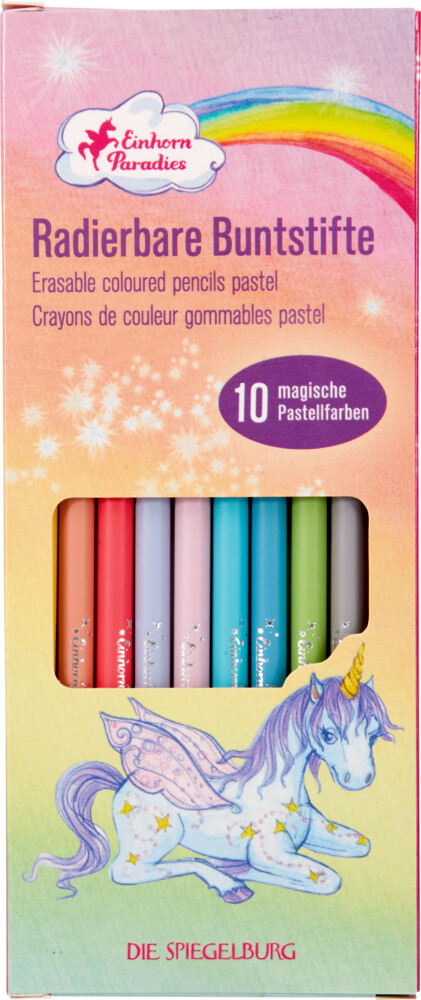 4029753183774 Radierbare Buntstifte Pastell - Einhorn-Paradies