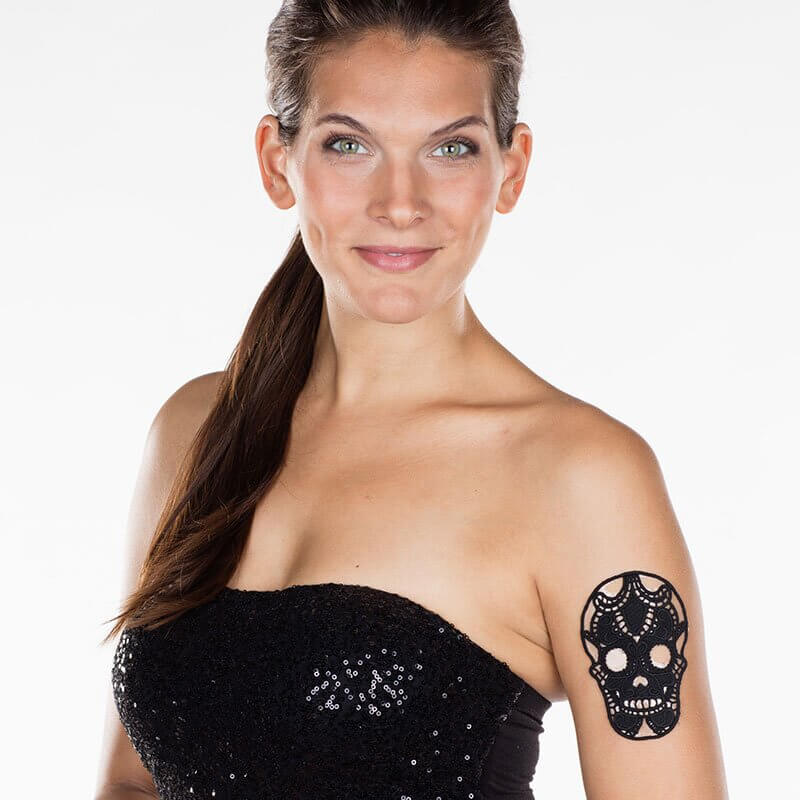 Lace Tattoo Totenkopf