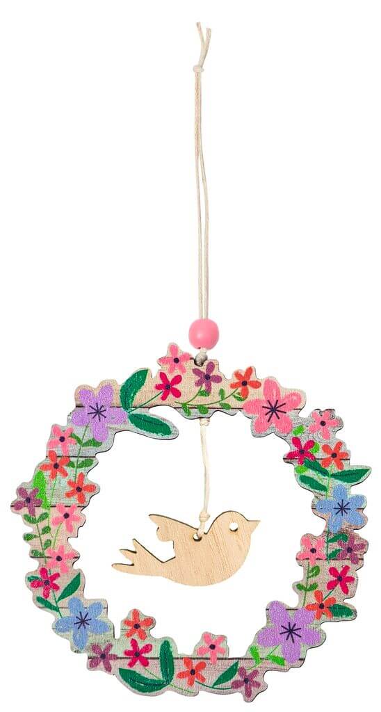 Anhänger Blumenkranz, sort.