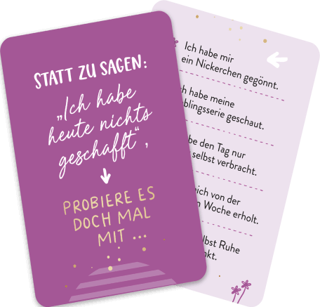 Sei ganz bei dir selbst: Achtsamkeitskarten für zwischendurch