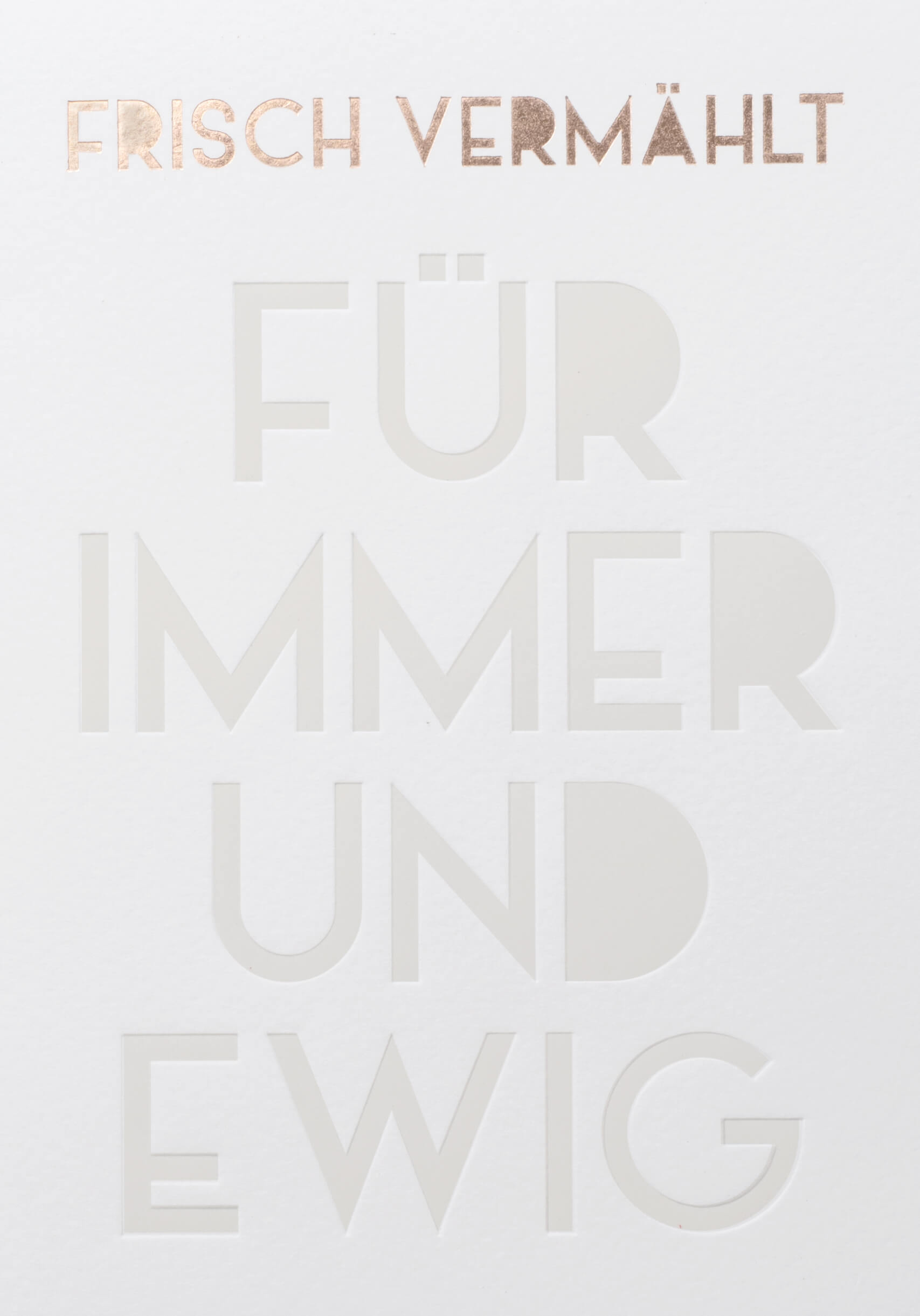 Grußkarte CARDS Prägegrußkarte Für immer