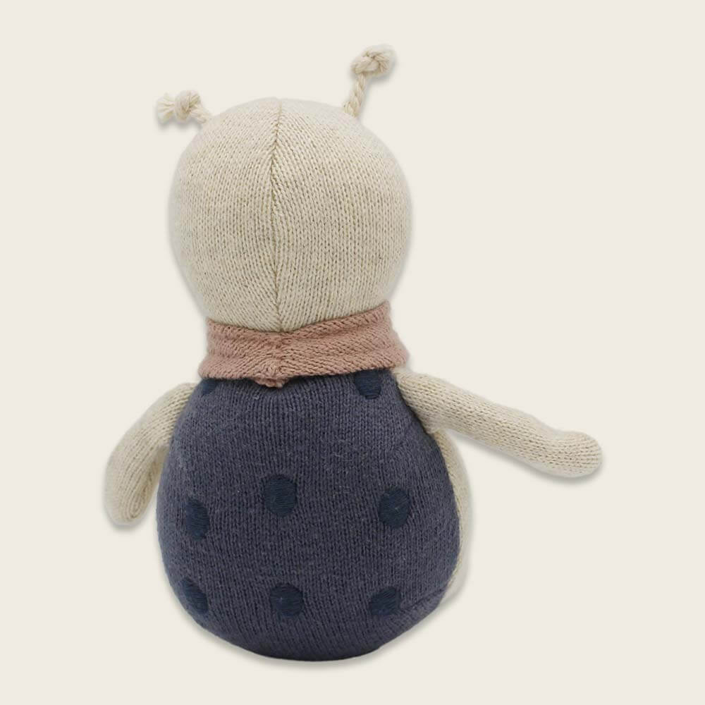 Marienkäfer “Glücksbringer” in creme/blau/rosa