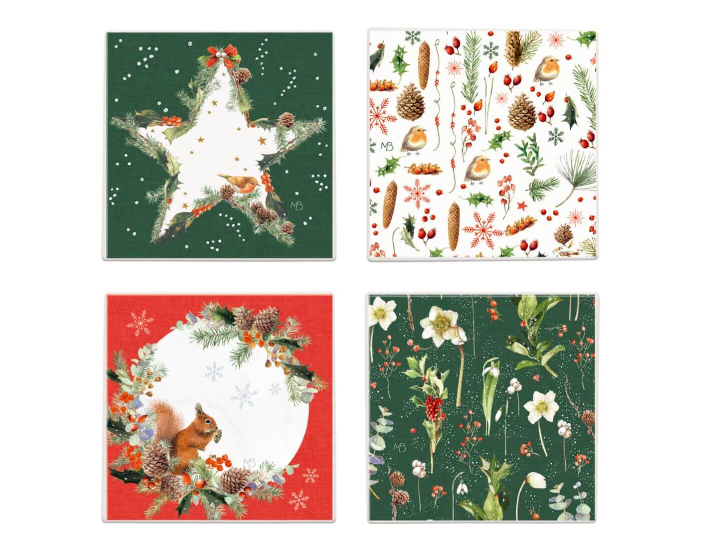 Untersetzer Zauberhafter Winterwald (4er Set) - M. Bastin Untersetzer Zauberhafter Winterwald (4er Set) - M. Bastin